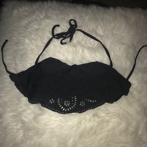 Black bathing suit top